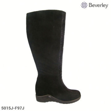 tamanho 41 belas botas de coxa fuzzy